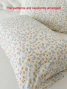 1 pieza 100% poliéster, textura arrugada, patrón en relieve, tela súper suave estampada, funda de almohada tipo sobre, sin relleno, adecuada para dormitorio, hotel, dormitorio - Multicolor - Ver 5