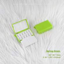 1pc Lightweight Portable Watercolor Paint Storage Palette, 12 Compartments, Foldable Double Layer Palette, Outdoor Sketching Journal Painting Box, Suitable For Beginner Artists - Single Piece - View 8