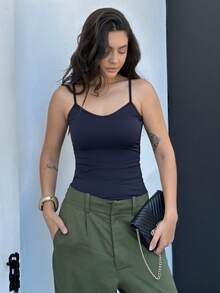 Women Tank Tops & Camis - Black - View 6