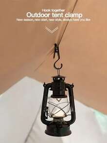 Gancho para colgar luces, gancho con clip para fotos, gancho para colgar luces de sombra de tienda de campaña para decoración de jardín y patio, equipo de camping, artículos esenciales de camping - Multicolor - Ver 8