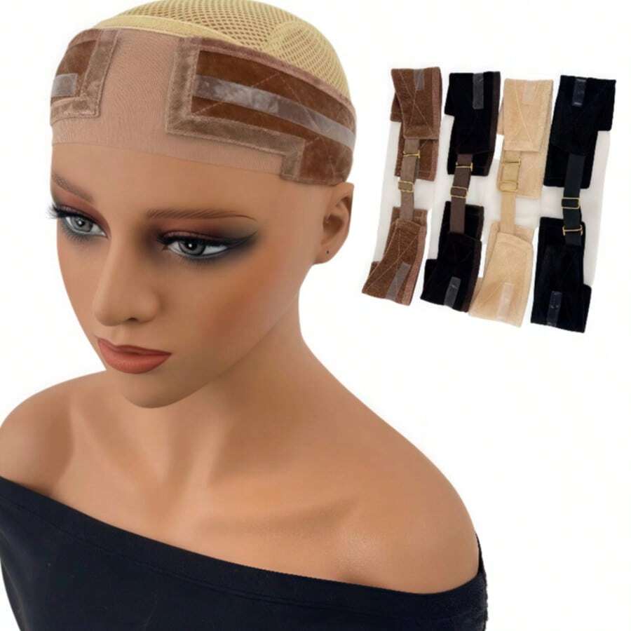Women's Lace Wig Fixing Band: Adjustable Silicone Non-Slip Wig Clip With Middle Lace Parting And Ear Openings, Secure Fit, Breathable And Comfortable, Suitable For Wigs, Chemotherapy, Cosplay, Sports And Daily Wear Wig Accessory, Halloween - View 1