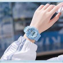 Jam Tangan Surfing CASIO G-SHOCK GAX-100CSA-2A Biru Muda, & Tampilan Fase Bulan Tahan Air 200M, Tahan Guncangan, Tali Resin Antimagnetik, Jam Tangan Luar Ruangan - Satu-Ukuran - View 8
