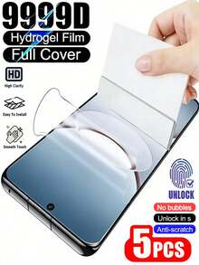 5片裝 HD 3D 曲面水凝膜 防爆耐刮 適用 G85 G86 30/40/50/60/70 Pro Fusion/Holor 100 200 400 Magic 5/6/7 Lite 8 Pro/適用 Galaxy S25 S24 S23 S22 Ultra S10 Note10/適用 Note 13 14 15 Pro+ 4g 5g 軟膜非玻璃 - 5PCS - 查看 134