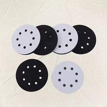 2pcs 5-Inch Soft Sponge Grinding Wheel For Angle Grinder, 125mm With 8 Holes - Impact Resistant And Low Noise, Easy To Attach To Backing Pad - Black and White - View 7