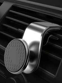 1pc Upgraded Alloy Magnetic Air Vent Car Phone Holder, Metal Strong Magnetic Phone Mount, 360° Rotation, Suitable For Navigation - Multicolor - View 3