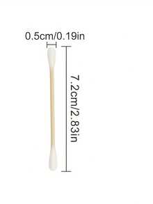 2000/1000/500/300pcs Multi-Functional Makeup & Ear Cleaning Swabs, Personal Care & Household Dual Use. Double-Ended Design, Fragrance-Free Hypoallergenic Facial And Ear Cleaning - B - View 3