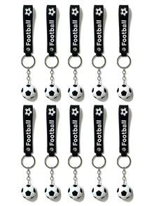 Cute Football Keychain Wrist Strap, Colorful Football Pendant, World Cup Fan Souvenir, Student Football Enthusiast Graduation Back To School Gift Accessory - Multicolor - View 20