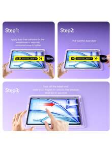 Untuk iPad 2/3/4 2011/2012/Mini4/Pro 2017/Gen ke-8/Pro/Mini6/9 2021, Pelindung Layar Kaca Tempered Definisi Tinggi dengan Kotak Pemasangan Bebas Debu, Anti Gores, Anti Sidik Jari, Tahan Aus, Tahan Jatuh, Pengoperasian Mudah, Solusi Sederhana - Clear - View 8