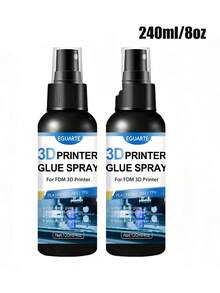 3D Printer Glue Spray Bed Adhesive Strong Grip Printing Glue For PLA PETG ABS TPU FDM 3D Printing Bed Adhesion Spray No Warping High Temperature Resistance Build Plate Adhesive Easy Remove - A - View 9