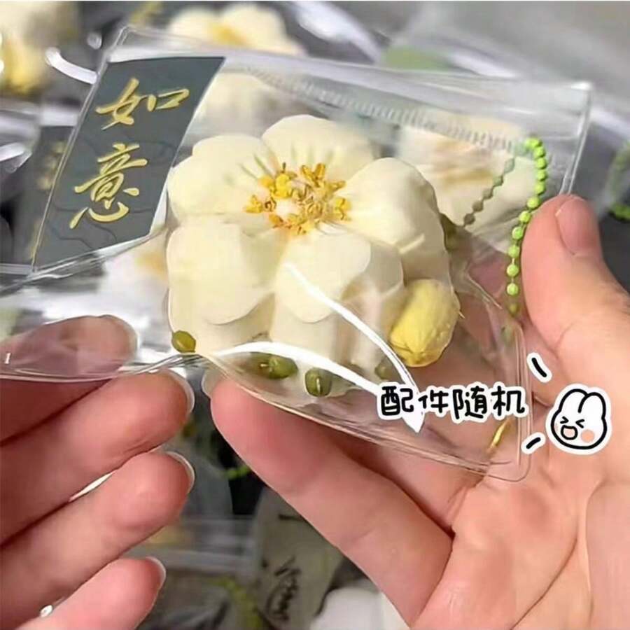 桂花捏捏樂慢回彈紓壓玩具，附桂花香氣逼真花朵，柔軟矽膠超軟觸感，紓壓工具