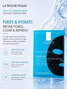 La Roche Posay 理膚寶 黑色面膜 1/5 片，控油保濕、細緻毛孔、深層清潔，有效去除黑頭與多餘油脂，適合油性肌膚 - 清痘黑面膜面膜 - 查看 8