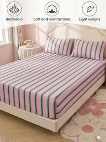 2/3pcs Printed Bedding Set, Bedding, Mattress Protector Set, Comfortable Home Textiles, Breathable Anti-Pilling Mattress Cover, Home Decor, Suitable For All Seasons, Machine Washable, Back To School - Multicolor - View 9