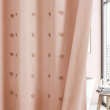 1 buah Tirai Mandi Pom Pom Berbulu, Desain Bunga 3D Minimalis, Tirai Mandi Kamar Mandi Tahan Air dari Poliester untuk Penggunaan di Rumah - Watermelon Pink - View 8
