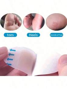 QKC 10pcs Transparent Invisible Thin Foot Pads, Prevent Friction For High Heels - Multicolor - View 2