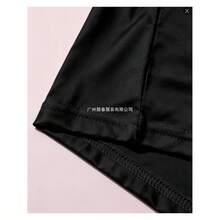 [Camiseta de Algodón Talla Europea]Camiseta para Hombre: Regalo para el Día del Padre, Regalo Ideal para Papá, Ligera y Transpirable, Negra para el Verano - Negro - Ver 5