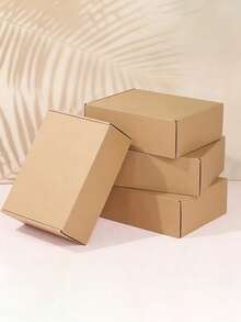 30/20/10/1pc Mini Corrugated Mailer Box Set, Simple Natural Color Airplane Box, Handmade Gift & Accessory Shipping Box, Sturdy And Durable, Suitable For Packaging, Party & Holiday Gift Wrapping And Christmas Gifts (1 Set/10pcs) - K - View 9