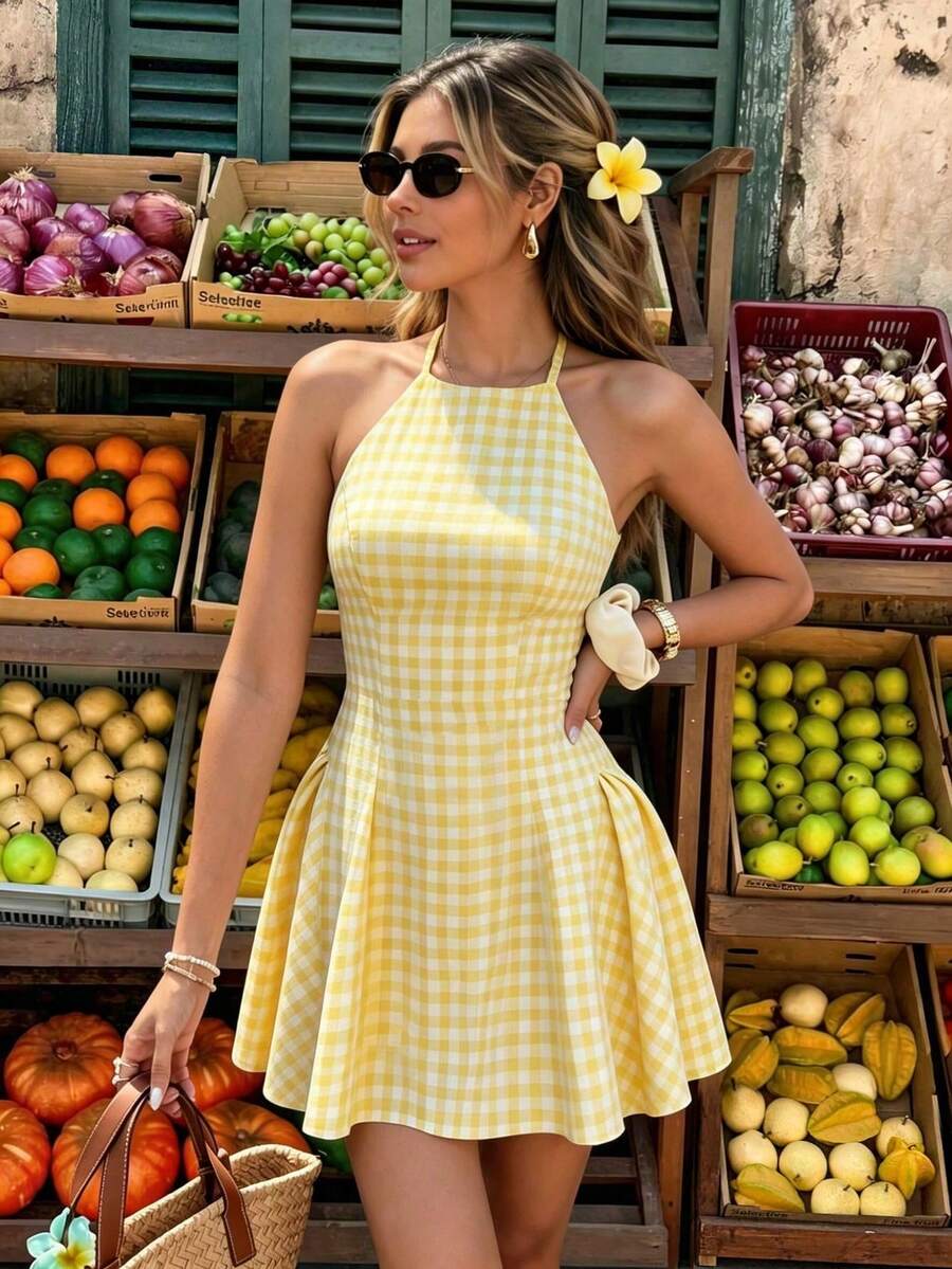 Women Plus Size Sports Dresses - Brown - View 1
