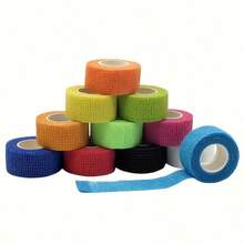 24pcs 2.5cm Different Color Self-Adhesive Sports Bandages, Suitable For Fingers, Wrists, Ankles, Knees, Running, Basketball - Multicolor - View 7