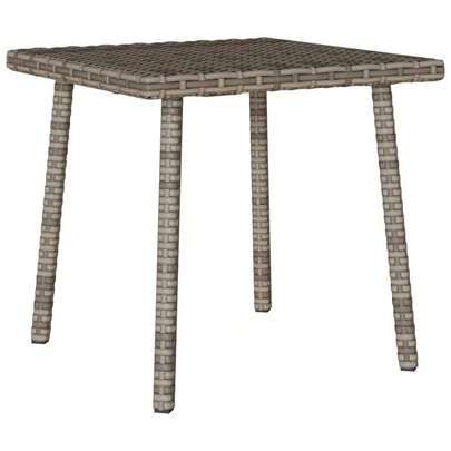 Garten-Couchtisch Rechteckig Braun 40x40x37 cm Poly Rattan, Outdoor-Couchtisch, Patio-Couchtisch, brauner Garten-Couchtisch, Außen-Couchtisch