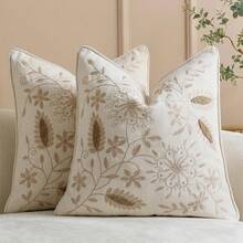 1pc Decorative Pillow Case Luxury Embroidered Cushion Cover Room Decor Pillowcase Suitable For Sofa Living Room Bedroom Office Car Interior Embroidered Pillowcase 45*45cm - Multicolor - View 4