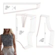 Back Tie Top Multi-Size Women's Sewing Patterns, 1:1 Scale Garment Sewing Patterns, Clothing Prototype Patterns, Perfect Sewing Templates For Tailoring And Fashion Design – The Ultimate Gift For Sewing Enthusiasts - CL0046 - View 1
