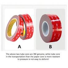 3M Double-Sided Transparent Strong Adhesive Tape, Thickened High-Temperature Resistant High-Adhesion Foam Tape For Car And Home Use, Damage Free Adhesive - Transparent Version - 3 Meters In Length - View 4