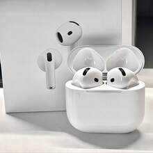 New Air5 Wireless Earphones Noise Cancelling High Sound Quality Seventh Generation Wireless Sports Earphones ANC USB-C Wireless Earbuds, Earbuds With ENC Noise Cancelling Mic,   White One-Step Pairing / Auto Pairing Ergonomic Design / Comfortable Fit - 官方第四代 - 查看 3