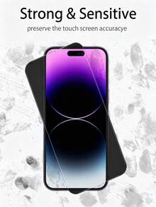 2片裝隱私鋼化玻璃螢幕保護貼，觸控靈敏，相容手機殼，適用於 iPhone 17 Pro Max 17 17 Air 17e 17 Pro 16 Pro Max 15 Pro Max 14 Pro Max 14 13 Pro Max 12 11，手機配件 - 黑色 - 查看 5