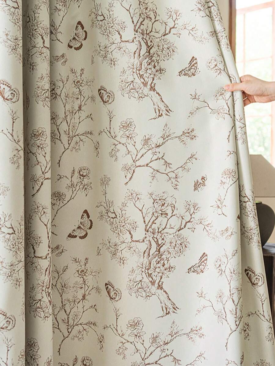 1 Piece Solid Color Window Curtain, Full Shading Light Blocking Drape, Thermal Insulated Noise Reduction Window Panel, Home Decoration Suitable For Bedroom Living Room Apartment And Daily Household Use - Multicolor - View 1