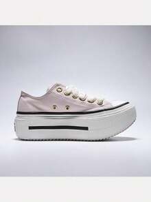 Converse Unisex Chuck Taylor SEASONAL Canvas Low-Top Sneakers A20781C - Baby Pink - View 2