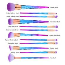 12 Pcs Brushes Set Premium Foundation Blending Blush Concealer Eye Face Lip Brushes Powder Complete Brushes Kit Synthetic Bristles - inicial - Ver 6