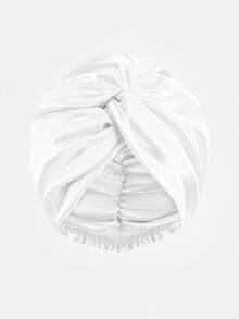 YPGVUO 女款緞面扭結睡眠帽，優雅柔軟絲綢髮帶夜帽，護髮防毛躁 - 彩色 - 查看 6