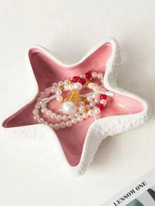 1pc Multifunctional Starfish Ceramic Desktop Ornament, Starfish Ashtray, Home Living Room Bedroom Desktop Decor. Please Note Material And Size - Multicolor - View 10