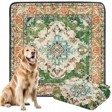 1pc Washable Dog Pee Pad, Reusable Puppy Pee Pad, Fashionable Non-Slip Leak-Proof, Suitable For Dog Crate And Floor Reusable Pet Pee Pad - one-size - View 2