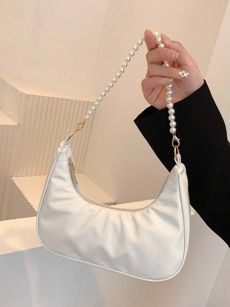 Bolso de Hombro/Axila para Mujer, Casual, Minimalista, Espacioso, Ligero y Versátil - Negro 3 - Ver 1
