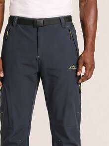 Pantalon de randonnée léger d'été AHTELB pour hommes, multi-poches, extensible, séchage rapide, pantalon cargo de randonnée extérieur décontracté et durable, jambe droite micro-extensible, pantalon de sport parachute imprimé long, meilleur cadeau pour mari, petit ami, client et père, pantalon de randonnée, pantalon de travail pour hommes, pantalon de randonnée pour hommes, pantalon de pêche pour hommes, poche - Gris - Voir 3