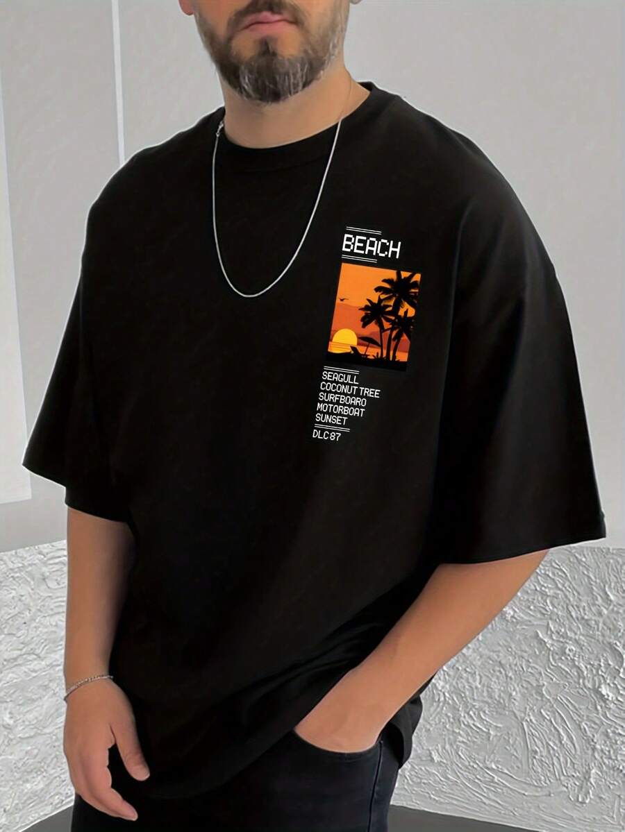 Men Outdoor Tees & Tanks - 黑色 - 查看 1
