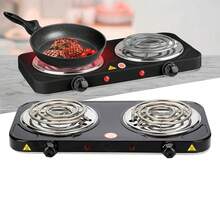 Relnix 2-Burner Cooktop Stove For Camping And Travel, 2000W, 220V - 黑色 - 查看 5