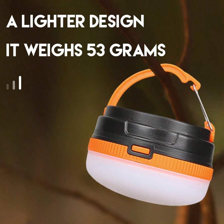 1件 ABS 塑料 LED 帳篷燈附掛鉤,5 段可調光便攜式戶外露營燈,適用於徒步、背包旅行、緊急情況、居家、車庫、夜釣、露台、花園,室內/戶外夜間照明裝飾 - 露營燈 - 查看 1