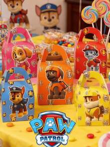 6/12pcs/Set Paw Patrol Themed Holiday Birthday Party Supplies Candy Box Gift Box Packaging - Cartoon - View 4