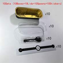 20/40/80件迷你吐司模具套装（带盖和勺子），长方形一次性铝箔烤盘。可用作蛋糕架、午餐盒、冰淇淋杯、咖啡杯和储物盒。厨房收纳好帮手。可重复使用的蛋糕饼干模具、布丁模具、烘焙工具。节日必备厨房用品。适用于情人节派对、家居装饰、乔迁礼物、生日装饰、婚礼用品、旅行必备、派对用品、生日派对用品、节日必需品。 - 彩色 - 查看 19
