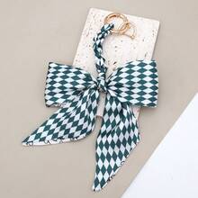 1pc Women's Fashion Versatile Multi-Color Silk Scarf Bow Handmade Woven Pendant, Exquisite Bag Decoration Accessory, Personalized Car Hanging Slouchy Keychain Ribbon, Anti-Loss Convenient Hanging, Suitable For Dates, Gatherings, Birthday Parties - Multicolor - View 16