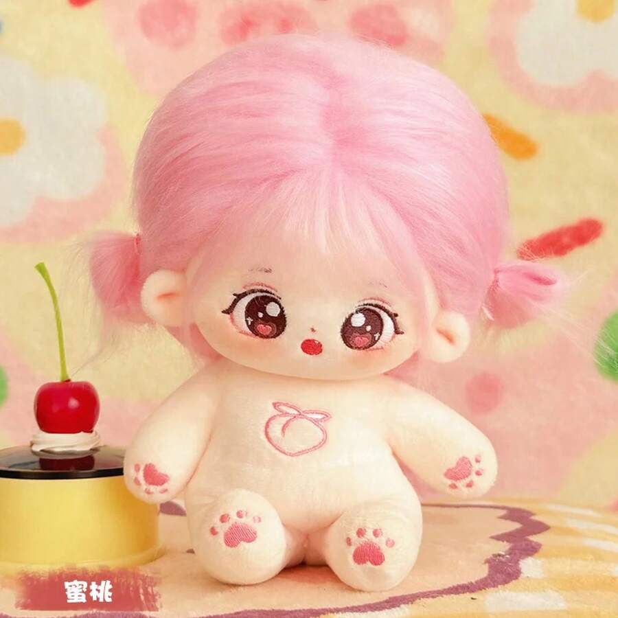 20cm Kawaii Cotton Plush Doll, Idol Plush Star Figure, Twelve Constellations Doll For Girls, Wearable Clothes, Dress Up Gift - 11 - 查看 1