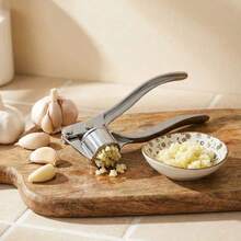 Heavy Duty Handheld Garlic Press, Durable Metal Garlic Crusher Suitable For Chopping Garlic, Ginger, Chili - Multicolor - View 4