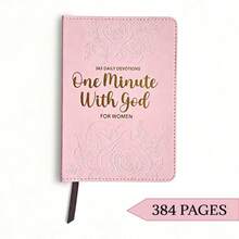 1本 One Minute WITH GOD 女性專用 365天每日禱告粉色皮革日記本 文具用品 - A - 查看 6