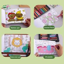 Children's Drawing And Coloring Doodle Book, An Early Learning Drawing Book For Enhance Cognition And Enrich Color Perception Back To School - Multicolor - View 3