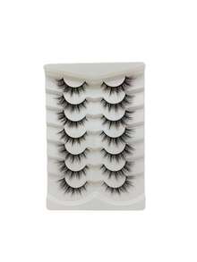 Manga Anime False Eyelash Set With Tweezers, Spiky Doll Eye Lashes, Natural Fluffy Cartoon Style Cosplay Eyelash Set - 查看 4