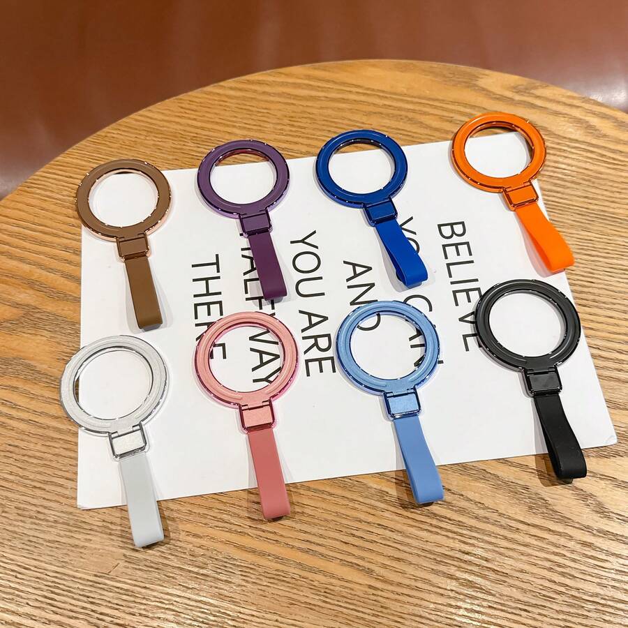 Square Silicone Phone Case With Lanyard, Built-In Metal Kickstand, Compatible With Wireless Charging, Shockproof And Anti-Drop Protective Cover, Multi-Functional Phone Stand Case
