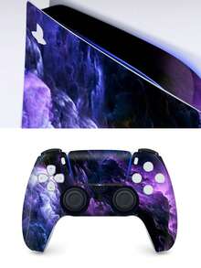 Cross-Border Hot Seller 6pcs Purple Cloud Pattern Stickers For P5 Slim Optical Drive Game Console, Dust-Proof And Wear-Resistant - View 4
