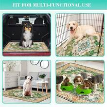 1pc Washable Dog Pee Pad, Reusable Puppy Pee Pad, Fashionable Non-Slip Leak-Proof, Suitable For Dog Crate And Floor Reusable Pet Pee Pad - one-size - View 8